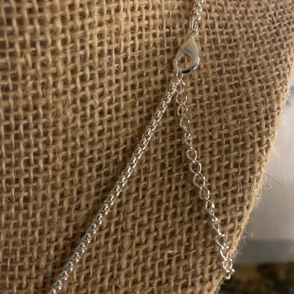 Blue stone pendant